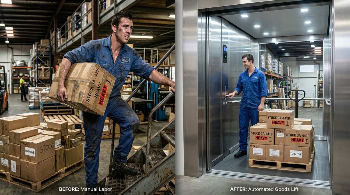 Stop Wasting Time on Stairs and Get a Commercial Goods Lift